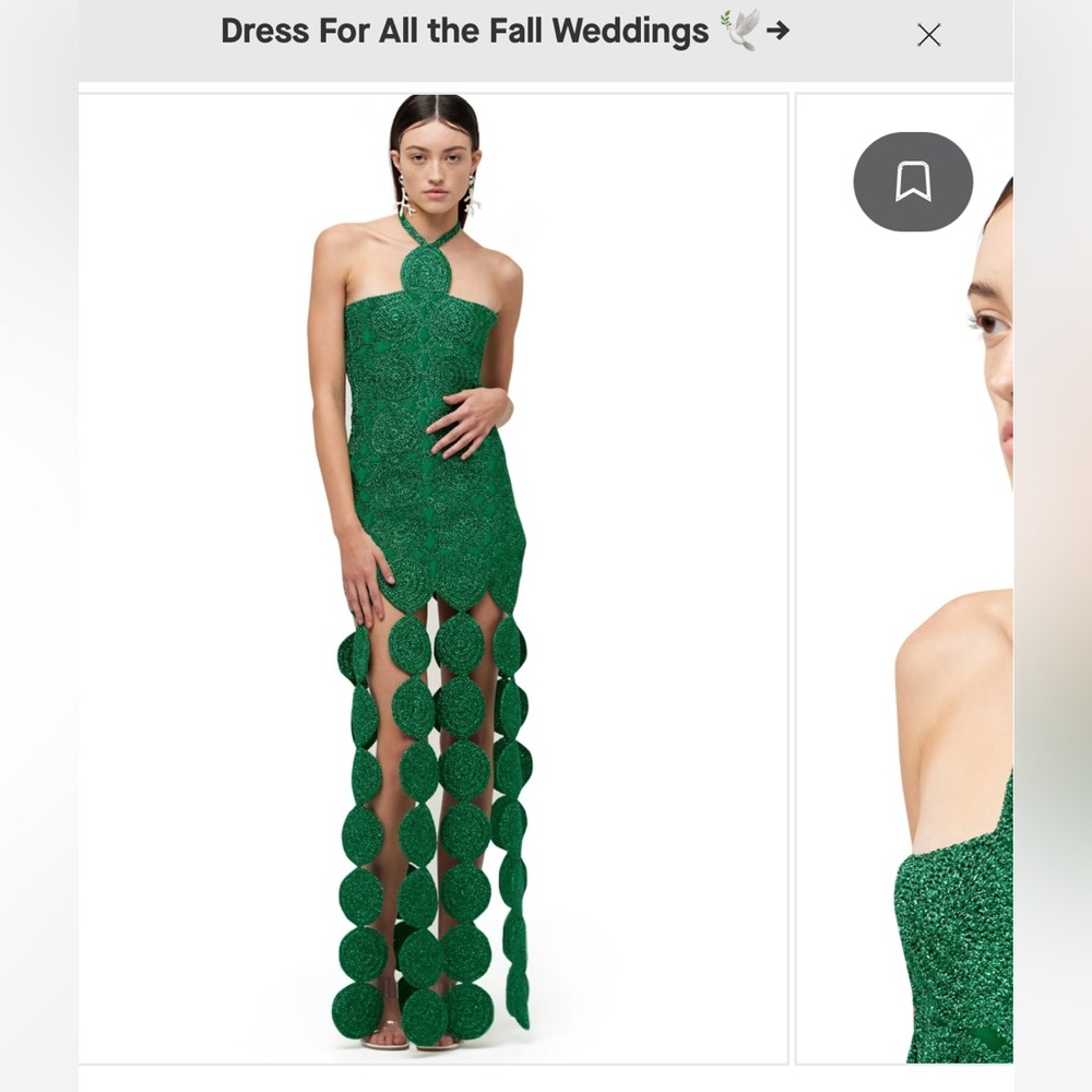 Simon Miller Beep beep dress in green. Size small